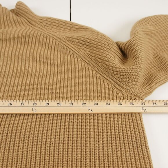 & Other Stories Mock Neck Knit Brown Wool Modal Blend Sweater Sz M - Picture 3 of 10